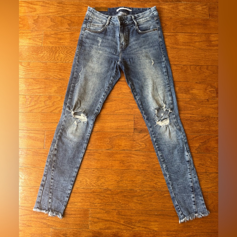 Distressed Blue Jeans for Women